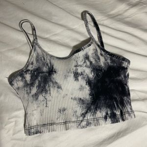 tie dye crop tank top